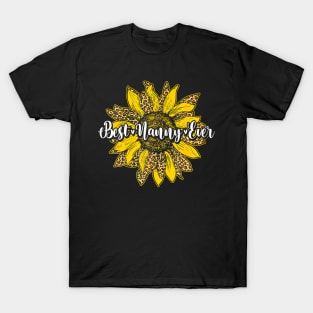 Ever Sunflower Nanny Mothers Day Womens T-Shirt